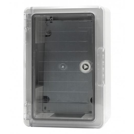 Szafa z tworzywa ABS IP65 szara 200 x 300 x 130 mm drzwi przeźroczyste F1.0127 F-elektro