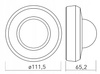 Czujnik ruchu i obecności biały CR-19.1000W 240V 360st 20m IP44 GTV CR-CR19000-00