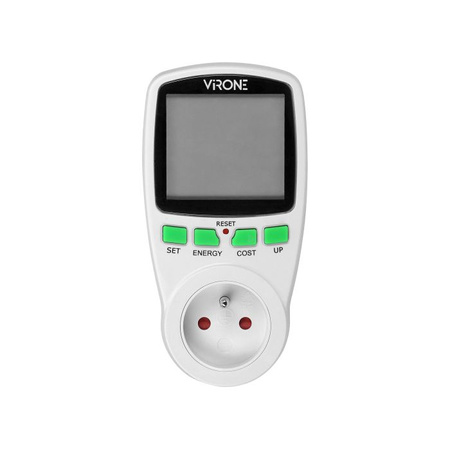 Jednotaryfowy kalkulator energii z wyświetlaczem LCD wbudowany akumulator EM-4 ORNO