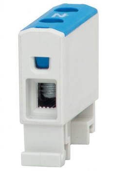 Złączka szynowa ZU 1-torowa 1,5 - 16mm2 niebieska F-Elektro F2.0230