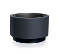 Doniczka okrągła z wkładem antracytowa HEOS DLHEN400-S433