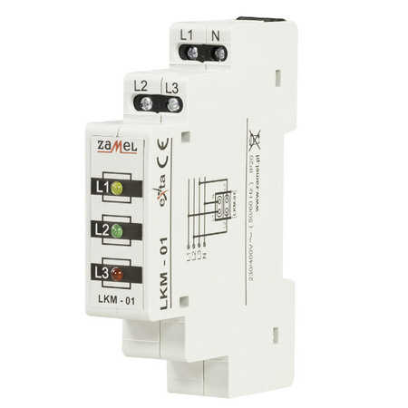 Lampka modułowa czerwona/zielona/żółta 230-400V AC LKM-01-40 EXT10000039