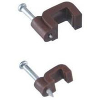 Uchwyt kablowy płaski YDYp 3x1 brąz 25 szt PAWBOL H.7011B -25