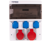 Rozdzielnia zasilająca 16/32A 400V 5P 3X16A 250V 3P Tarel 6634-000