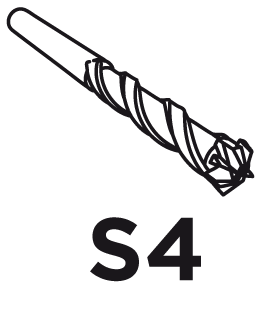 Wiertło do betonu S4 quatro SDS Plus 8 x 160 mm  GRAPHITE 57H416