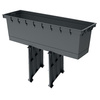Doniczka z wkładem antracytowa URBI CASE TOWER DUC800T-S433