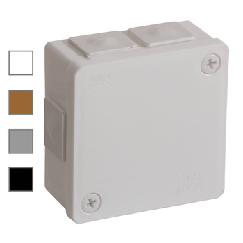Puszka natynkowa hermetyczna szara 86x86x40 IP55 Viplast 02203