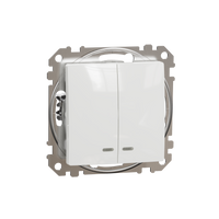 Łącznik świecznikowy podświetlany biały Sedna Design&Elements SDD111105L Schneider