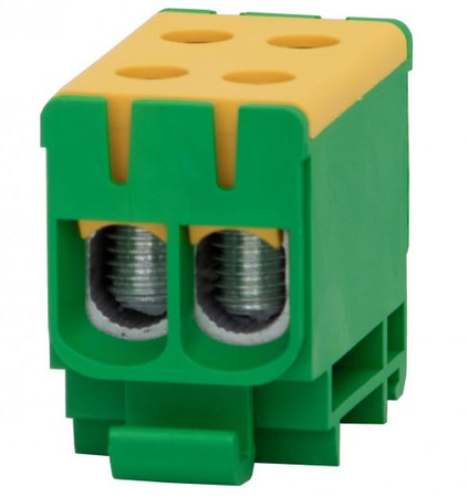Złączka szynowa 2-torowa 2 x 2 x 50mm2  Al/Cu żółto zielona F-Elektro F2.0296