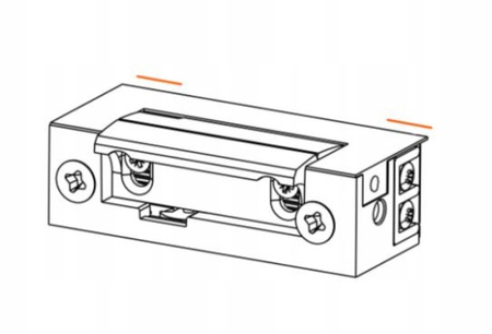 Elektrozaczep z pamięcią wewnętrzną i wyłącznikiem 12V AC/DC HARTTE S12