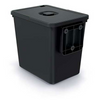 Kosz na śmieci z pokrywką czarny 23 L SYSTEMA BASICA Keden NKS23W-S411
