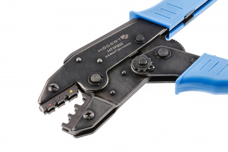 Praska do zaciskania końcówek izolowanych 0,5~6,0 mm2 Hogert HT1P202