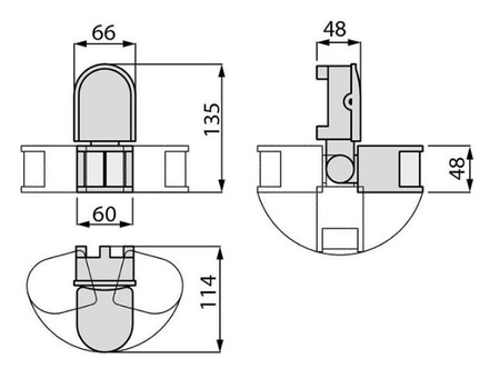 Czujnik ruchu czarny zasięg 8m CR-2 1200W 240V 180st IP44 GTV CR-CR2000-10