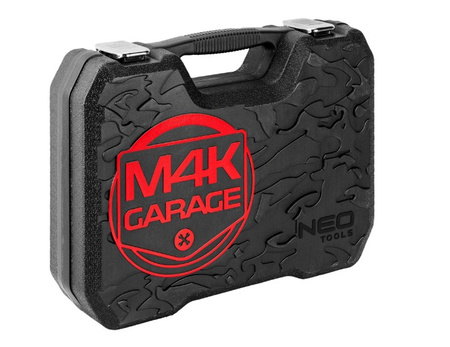 Zestaw narzędzi klucze nasadowe M4K garage 90 elementów NEO 10-100