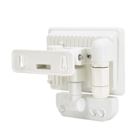 Naświetlacz LED biały z czujnikiem 10W 900LM 4000K IP65 Bemko C65-LFX-010WH-4K-PIR