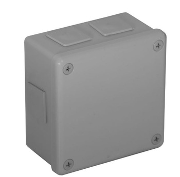 Puszka natynkowa hermetyczna IP55 skręcana szara 118x118x68 Viplast 05353
