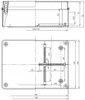 Puszka natynkowa hermetyczna czarna IP65 190 x 140 x 70mm Pawbol S-BOX 416C