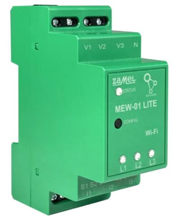 Monitor energii elektrycznej WI-FI 3F+N MEW-01 LITE SUPLA Zamel SPL10000040