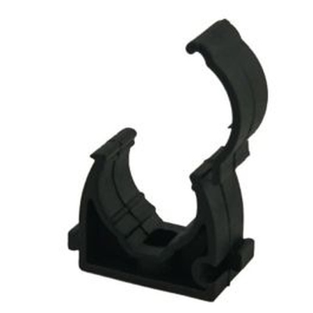 Uchwyt zamykany do rur U-20 czarny 112010 AKS