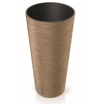 Doniczka z wkładem naturo Furu Slim Eco Wood DFRH250W-4665W