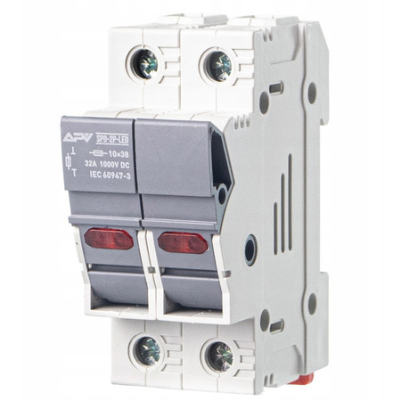 Rozłącznik bezpiecznikowy 32A 10 x 38mm 2P 1000V DC  APV-SPB-2P
