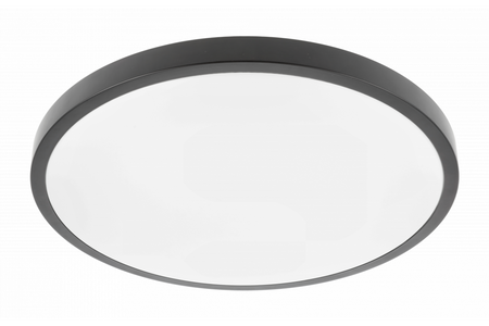 Plafon okrągły czarny ATOL LED 32W 2560lm 4000K 400mm 240V IP54 GTV LD-ATOL32W-NW-10