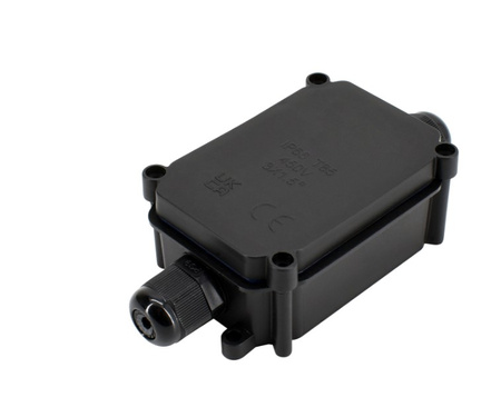 Puszka natynkowa hermetyczna z dławikami IP66 Bemko E04-HP2-PG9-IP66
