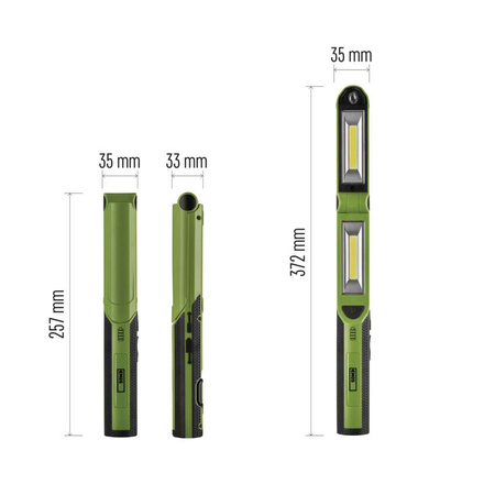 Lampa warsztatowa ładowalna 2×3W LED COB + 1W powerbank Emos P4535