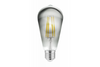 Żarówka LED FILAMENT GREY ST64 6W 500lm 2700K E27 240V 360st LD-ST64FPE6-30