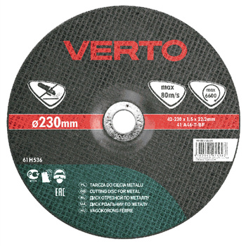 Tarcza do metalu 230x 2.0x22.2mm VERTO 61H536