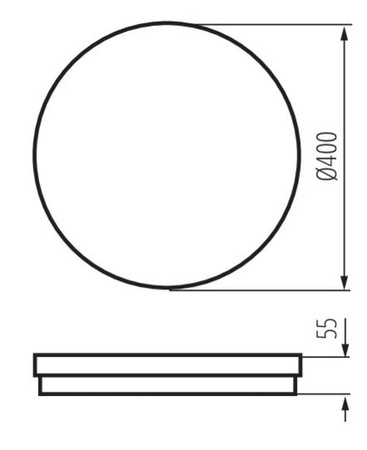 Plafon okrągły biały LED  BENO ECO 40W 3000/4000/6500K IP54 Kanlux 38386