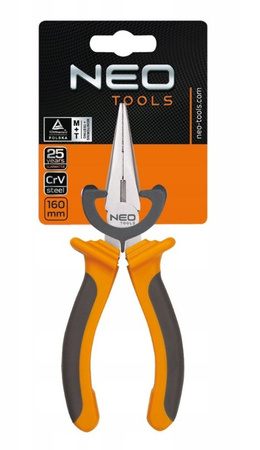 Szczypce wydłużone proste izolowane 160 mm NEO 01-013