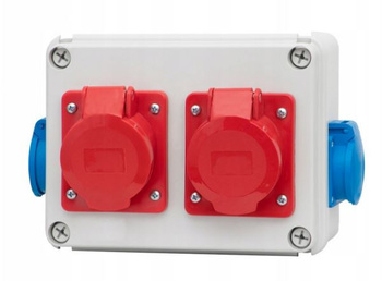 Rozdzielnia zasilająca R-190 gniazda 2x32A5p 2x230V F-elektro F3.0309