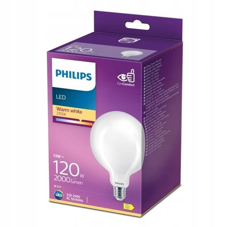 Żarówka LED 13W = 120W 2000lm 2700K E27 G120 Philips 929002372101