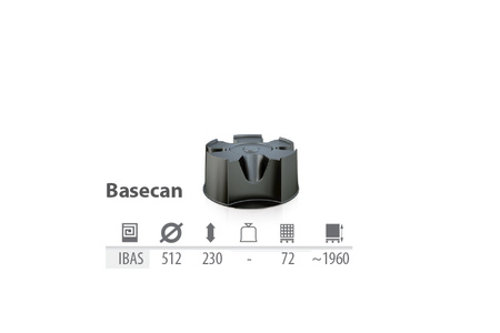 Podstawa do zbiornik na deszczówkę czarna BASECAN IBAS-S433