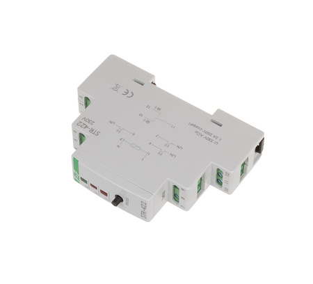 Sterownik rolet jednoprzyciskowy modułowy 230V IP20 F&F STR-422 