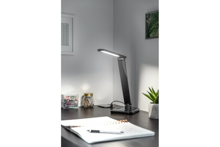 Lampka biurkowa czarny HIKARI LED 6W 400lm 4000K GTV LB-HIK6WCCT-10