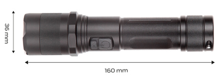 Latarka akumulatorowa ładowana przez USB 1000 lm P9 LED NEO 99-035