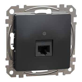 Gniazdo komputerowe pojedyncze RJ45 5e STP antracyt Asfora EPH5000171 Schneider