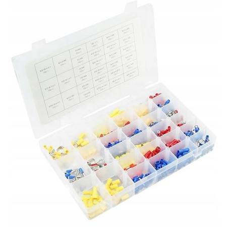 Zestaw konektorków samochodowych izolowanych 600szt  KIZ-MIX-BOX600