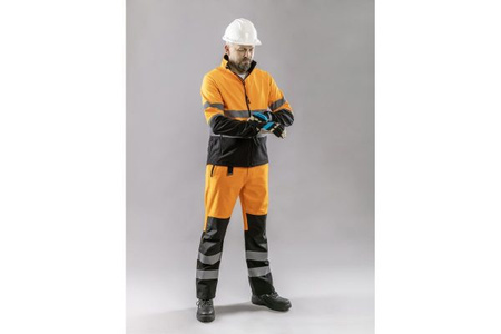 Spodnie ostrzegawcze softshell pomarańczowe L (52) TRAUN HT5K338-L Hogert