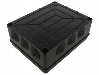 Puszka natynkowa hermetyczna czarna IP65 240 x 190 x 90mm Pawbol S-BOX 506C