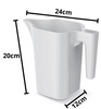 Konewka balkonowa nowoczesna biała 1,8 L Jug Prosperplast IKJ2-S449
