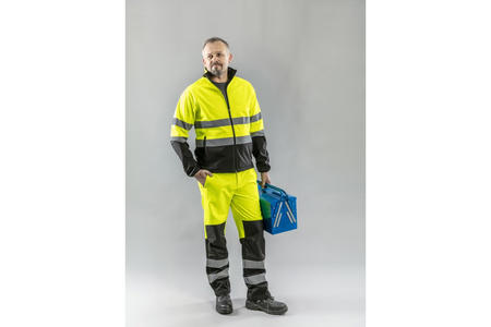 Spodnie ostrzegawcze softshell żółte S (48) TRAUN HT5K337-S Hogert