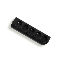 Rozgałęźnik do przedłużacza 5-gniazda z uziemieniem czarny Elgotech GN-50-2