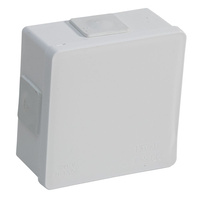 Puszka natynkowa hermetyczna biała zatrzaskowa 86x86x40 IP55 Viplast 00201