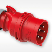 Wtyczka przenośna siłowa 16A 5P IP44 400V PCE 015-6