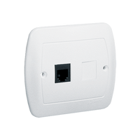 Gniazdo telefoniczne pojedyncze RJ11 biały AKORD ATF1/11 Kontakt-Simon