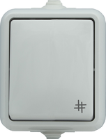 Łącznik natynkowy hermetyczny krzyżowy biały IP44 HYDRO 120407