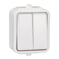 Łącznik świecznikowy natynkowy hermetyczny biały IP44 Cedar WNT500C01